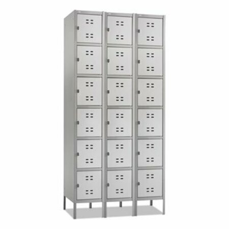 SAFCO Safco, Three-Column Box Locker, 36w X 18d X 78h, Two-Tone Gray 5527GR